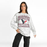Houston Texans Gameday Couture Women's Whiteout Oversized Premium Fleece Sweatshirt Arctic Camo