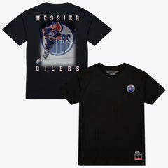 NHL Mark Messier Edmonton Oilers Mitchell & Ness Photo T-Shirt - Black