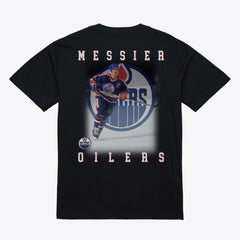 NHL Mark Messier Edmonton Oilers Mitchell & Ness Photo T-Shirt - Black