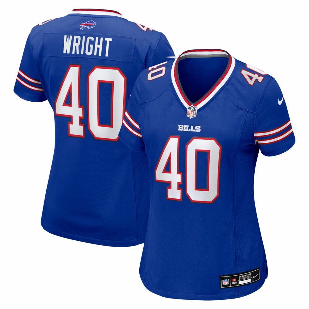 NFL Matthew Wright Buffalo Bills Women's Team Game Jersey - Royal