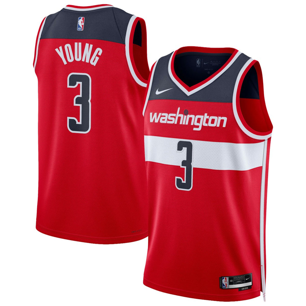 NBA Trae Young Washington Wizards Unisex Swingman Jersey - Icon Edition - Red