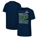 Seattle Seahawks Youth Super Bowl LX Champions Hometown Collection T-Shirt College Navy