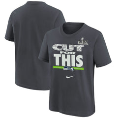 Seattle Seahawks Youth Super Bowl LX Champions Parade T-Shirt Charcoal