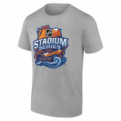 NHL,Custom Tampa Bay Lightning 2026 NHL Stadium Series Personalized Name & Number T-Shirt - Gray