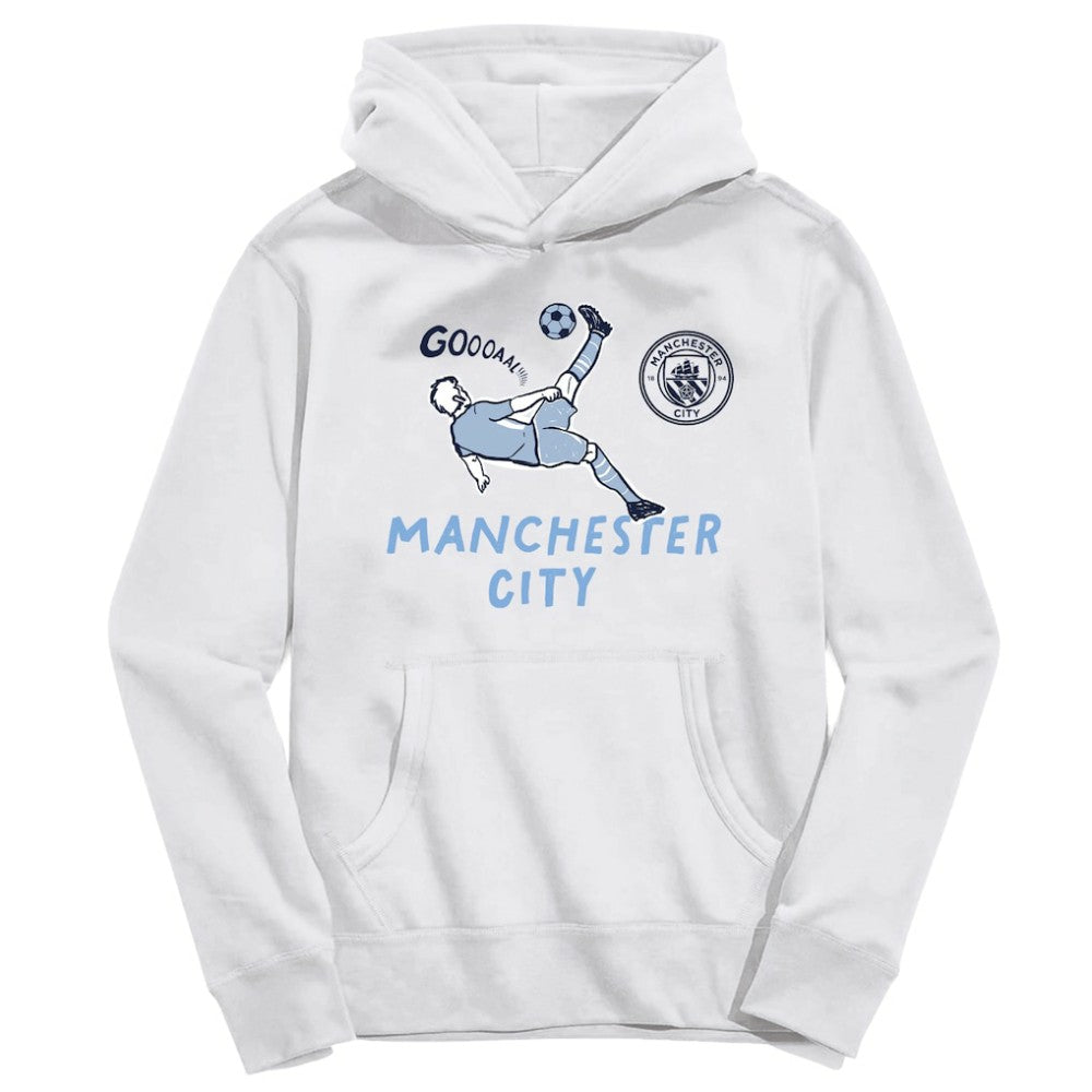 Manchester City Vive La Fete Youth Chilena Style Hoodie White sale