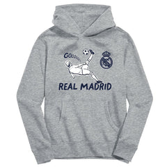 Real Madrid Vive La Fete Youth Chilena Style Hoodie Gray