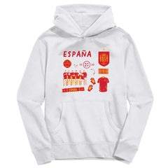 Spain National Team Vive La Fete Youth Impressions Icons Hoodie White shop