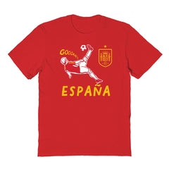 Spain National Team Vive La Fete Youth Chilena Style T-Shirt Red
