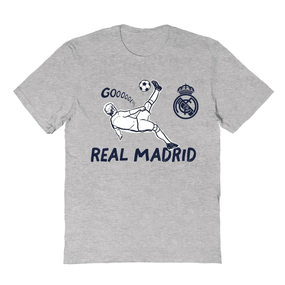 Real Madrid Vive La Fete Youth Chilena Style T-Shirt Gray sale