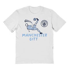 Manchester City Vive La Fete Youth Chilena Style T-Shirt White