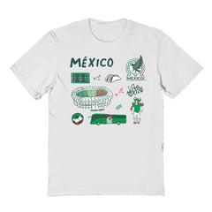 Mexico National Team Vive La Fete Youth Impressions Icons T-Shirt White shop