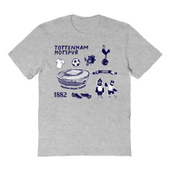 Tottenham Hotspur Vive La Fete Youth Impressions Icons T-Shirt Gray shop