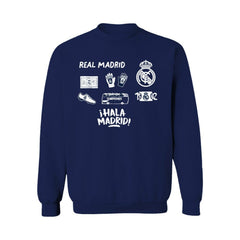 Real Madrid Vive La Fete Women's Impressions Icons Sweatshirt Navy sale