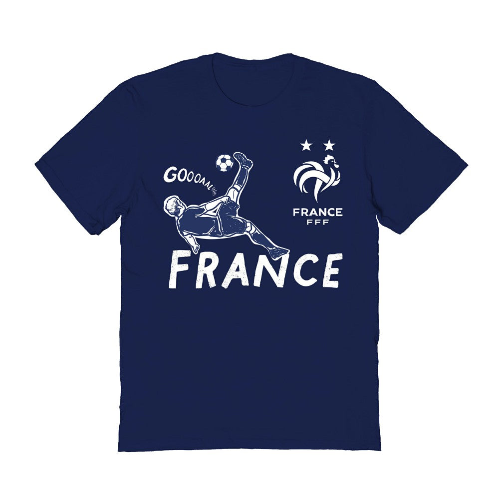 France National Team Vive La Fete Women's Chilena Style T-Shirt Navy