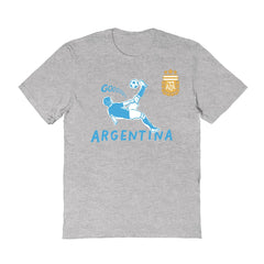 Argentina National Team Vive La Fete Women's Chilena Style T-Shirt Gray