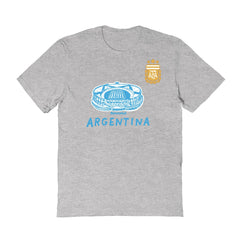 Argentina National Team Vive La Fete Women's Stadium Style T-Shirt Gray shop