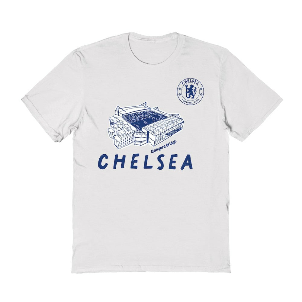 Chelsea Vive La Fete Women's Stadium Style T-Shirt White sale