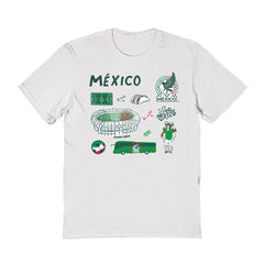 Mexico National Team Vive La Fete Women's Impressions Icons T-Shirt White shop