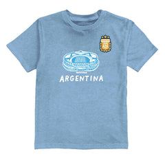Lautaro Martinez Argentina National Team Vive La Fete Youth Player Name & Number Stadium Style T-Shirt Light Blue