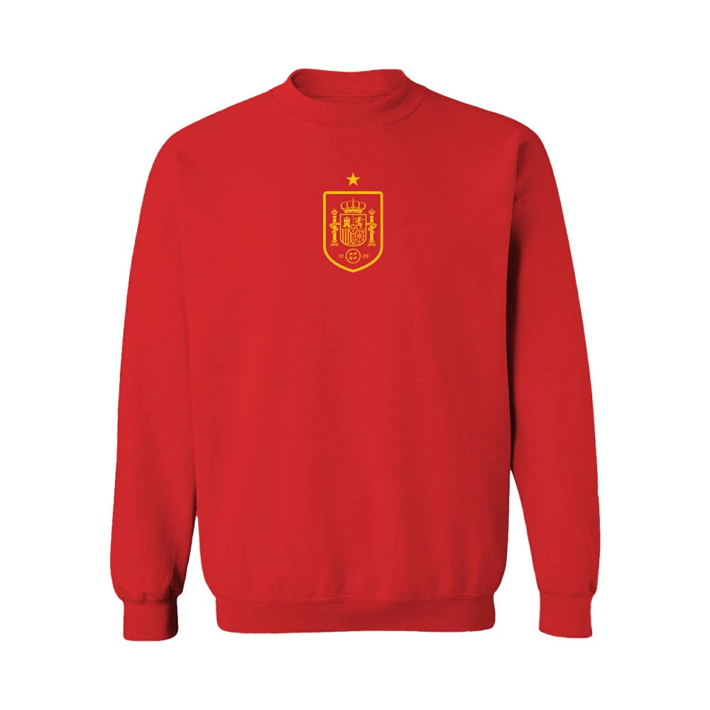 Spain National Team Vive La Fete Women's Color Badge Sweatshirt Red
