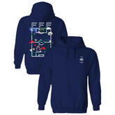France National Team Vive La Fete Women's Soccer Field Fleece Hood Navy