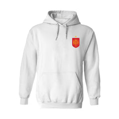 Spain National Team Vive La Fete Women's Color Badge Fleece Hoodie White