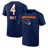 D'Andre Swift Chicago Bears Team Wordmark T-Shirt Navy
