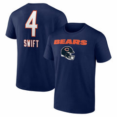 D'Andre Swift Chicago Bears Team Wordmark T-Shirt Navy