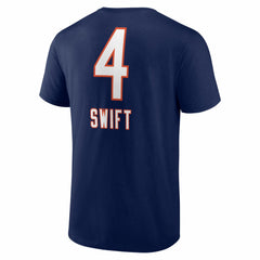 D'Andre Swift Chicago Bears Team Wordmark T-Shirt Navy