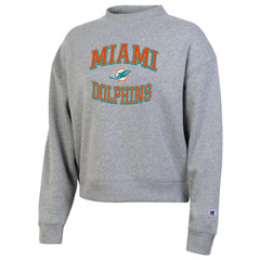Miami Dolphins Champion Women's Triumph Tri-Blend Sweatshirt Gray