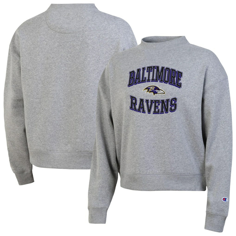 Baltimore Ravens Champion Women's Triumph Tri-Blend Sweatshirt Gray