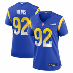 NFL Harrison Mevis Los Angeles Rams Women's Team Game Jersey - Royal