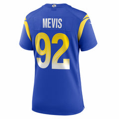 NFL Harrison Mevis Los Angeles Rams Women's Team Game Jersey - Royal