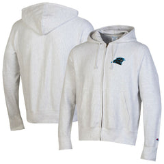 Carolina Panthers Champion Reverse Weave Full-Zip Hoodie Gray