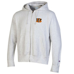 Cincinnati Bengals Champion Reverse Weave Full-Zip Hoodie Gray
