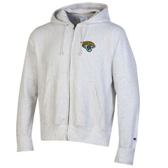 Jacksonville Jaguars Champion Reverse Weave Full-Zip Hoodie Gray