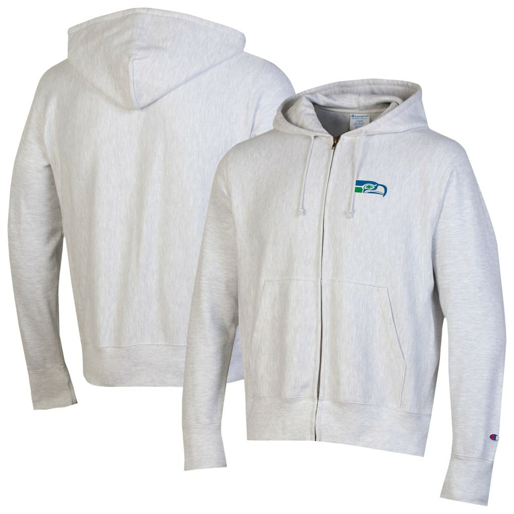 Seattle Seahawks Champion Reverse Weave Full-Zip Hoodie Gray