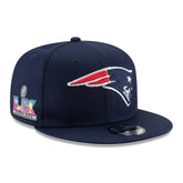 New England Patriots New Era Super Bowl LX Side Patch 9FIFTY Snapback Hat Navy