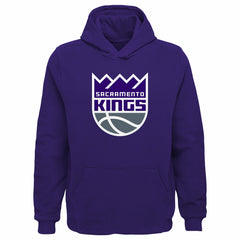 Sacramento Kings Outerstuff Youth Primary Logo Pullover Hoodie Purple