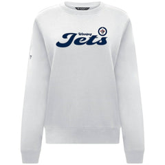 NHL Winnipeg Jets Levelwear Women's Yvette Big Script Tri-Blend Sweatshirt - White