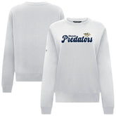 NHL Nashville Predators Levelwear Women's Yvette Big Script Tri-Blend Sweatshirt - White