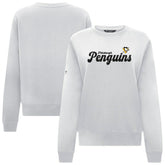 NHL Pittsburgh Penguins Levelwear Women's Yvette Big Script Tri-Blend Sweatshirt - White