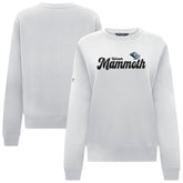 NHL Utah Mammoth Levelwear Women's Yvette Big Script Tri-Blend Sweatshirt - White