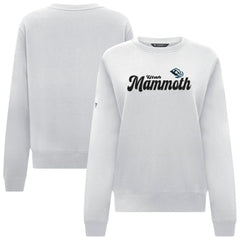 NHL Utah Mammoth Levelwear Women's Yvette Big Script Tri-Blend Sweatshirt - White