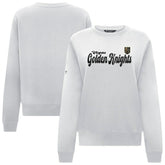 NHL Vegas Golden Knights Levelwear Women's Yvette Big Script Tri-Blend Sweatshirt - White