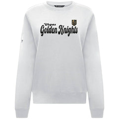 NHL Vegas Golden Knights Levelwear Women's Yvette Big Script Tri-Blend Sweatshirt - White