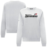 NHL Carolina Hurricanes Levelwear Women's Yvette Big Script Tri-Blend Sweatshirt - White