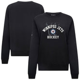 NHL Winnipeg Jets Levelwear Women's Yvette Limelight Big Letter Sweatshirt - Black