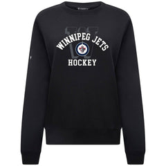 NHL Winnipeg Jets Levelwear Women's Yvette Limelight Big Letter Sweatshirt - Black
