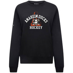 NHL Anaheim Ducks Levelwear Women's Yvette Limelight Big Letter Sweatshirt - Black